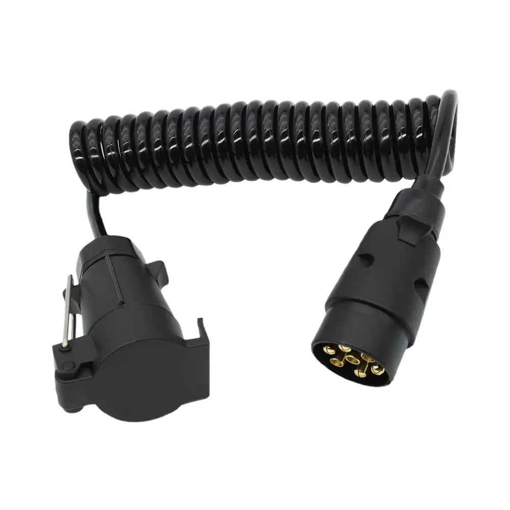 1.3M 7 Pin Trailer Truck Light Board Extension Cable Male To Female Power PU Catapult Extension Trailer Socket - OZYMP Gear Lab