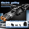 Double-Barrel Gatling – Full-Auto Water Blaster with Rotating Barrels & LED Strobe