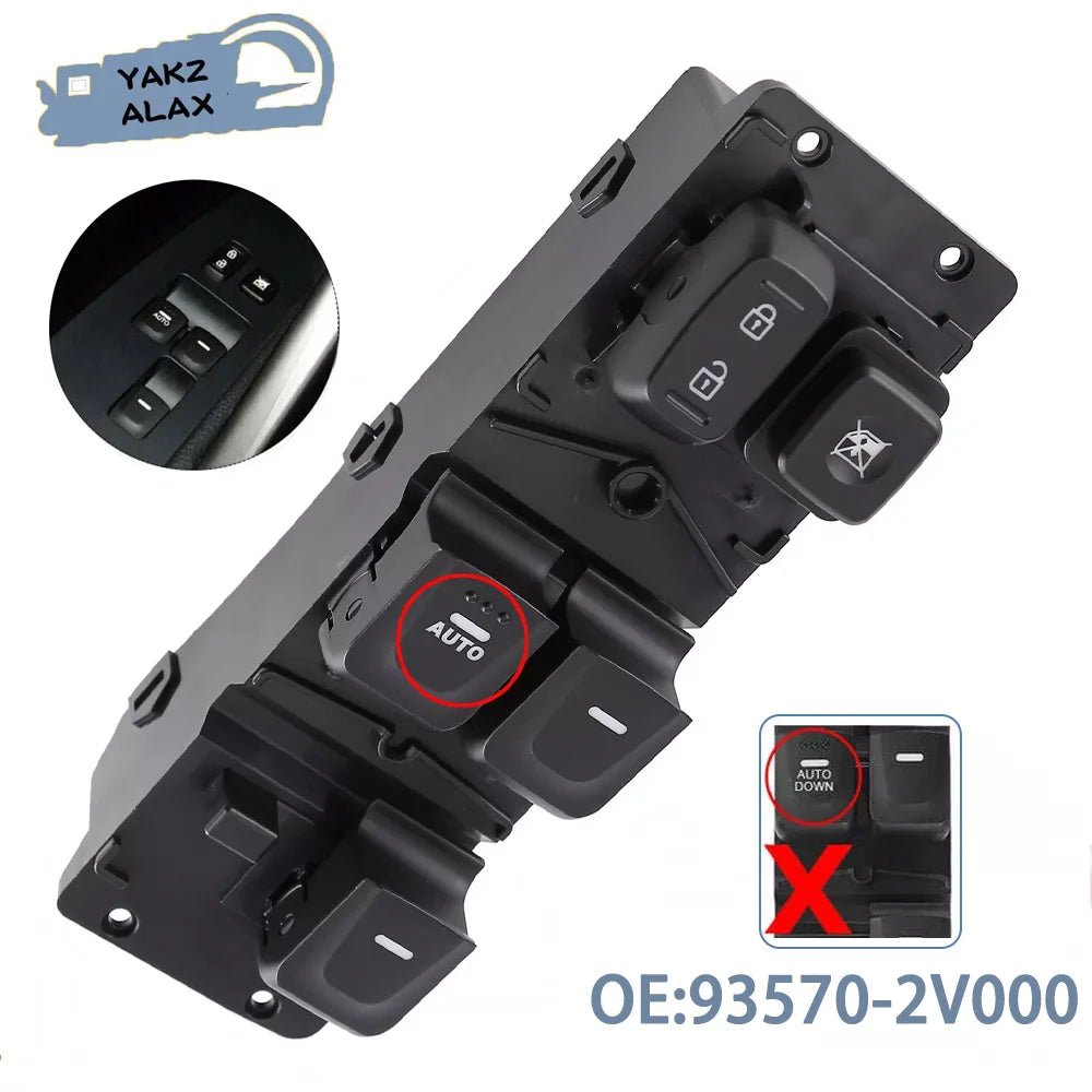 93570-2V000 for Hyundai Veloster 2012 2013 2014 2015 2016 2017 Front Left Master Power Window Control Switch Button 935702V000 - OZYMP Gear Lab