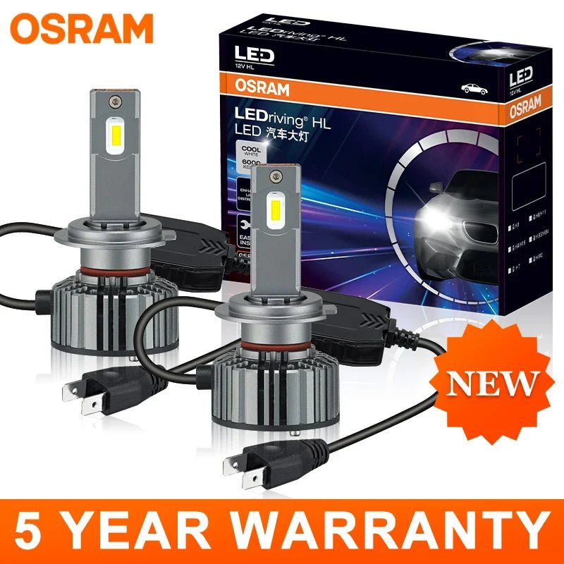 OSRAM High Power H4 H7 Led Headlight Bulb Car Lamp H8 H11 9005 9006 HB3 HB4 HIR2 Fog Light Turbo Fan 6000K 50W With Driver 12V - OZYMP Gear Lab