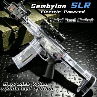 SLR Nylon Electric Gel Ball Blasting Toy Gun, Automatic Splash Ball Blaster, Suitable for Outdoor Shooting Games [No Bullets]