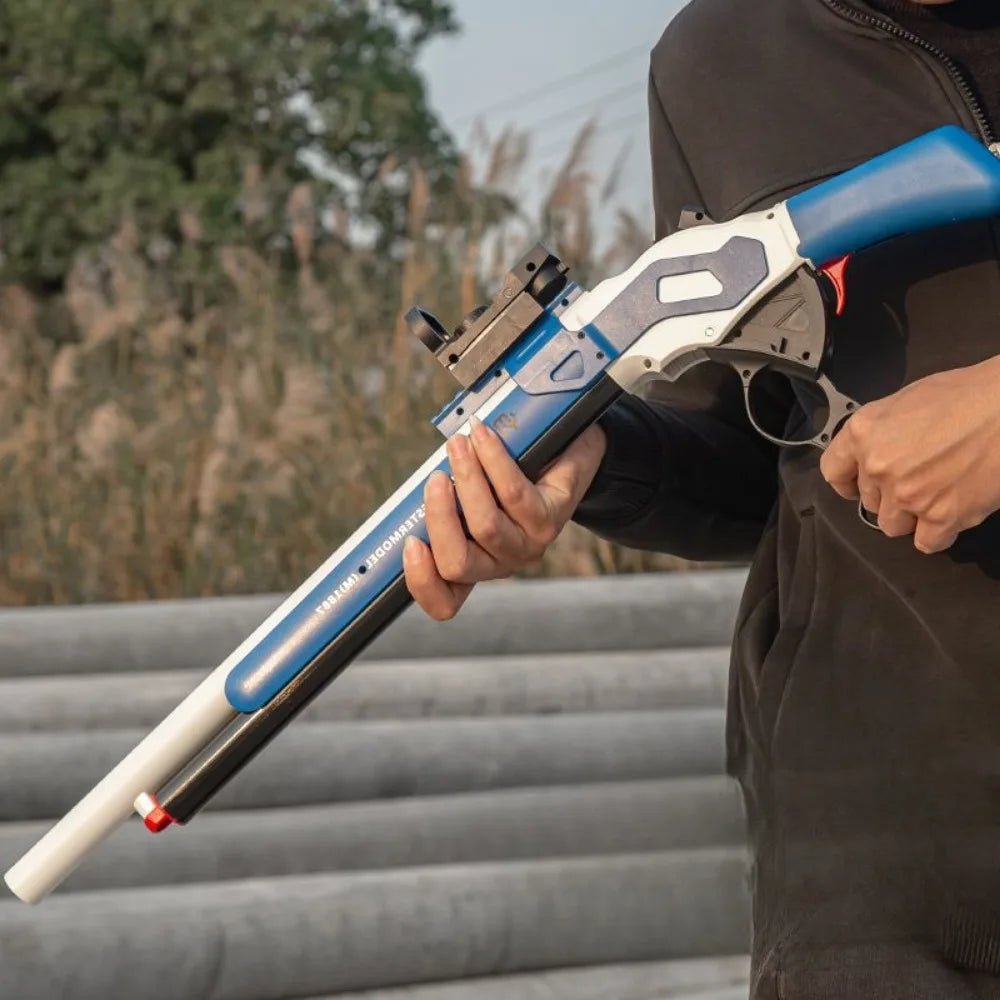 M1887 Winchester Soft Bullet Gun Toy Shell Ejection Throwing Gun Blaster Plastic Manual Launcher Model for Children Adults - Image 5
