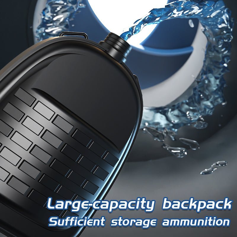 Double-Barrel Gatling – Full-Auto Water Blaster with Rotating Barrels & LED Strobe - OZYMP Gear Lab