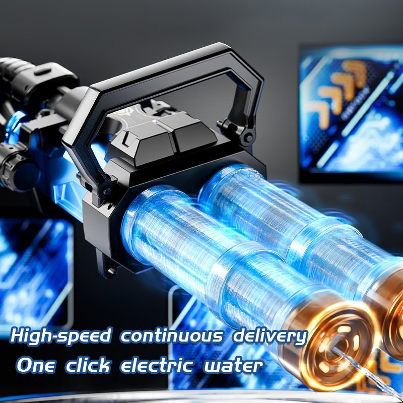 Double-Barrel Gatling – Full-Auto Water Blaster with Rotating Barrels & LED Strobe - Image 5