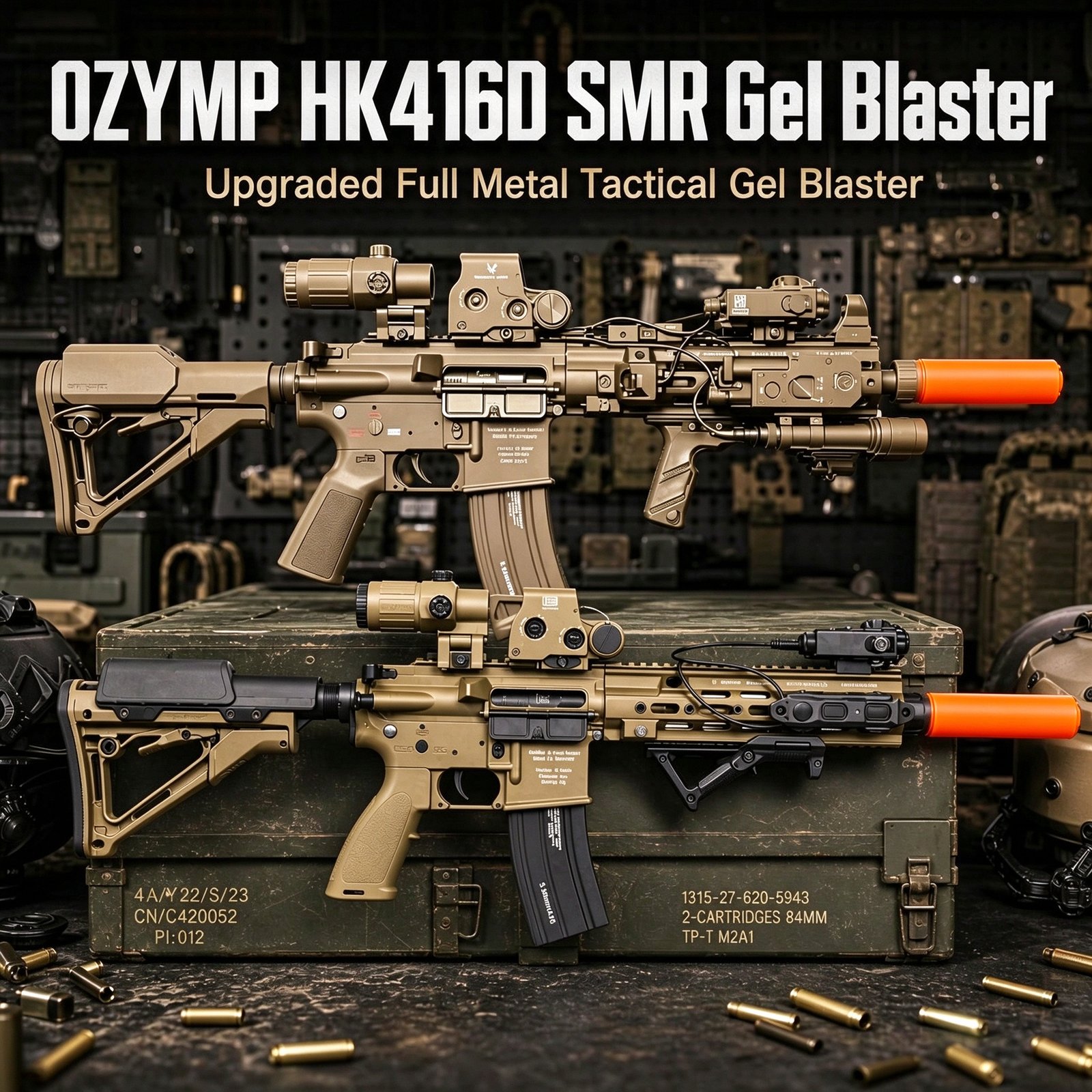 OZYMP HK416D SMR – Custom Full-Option Gel Blaster