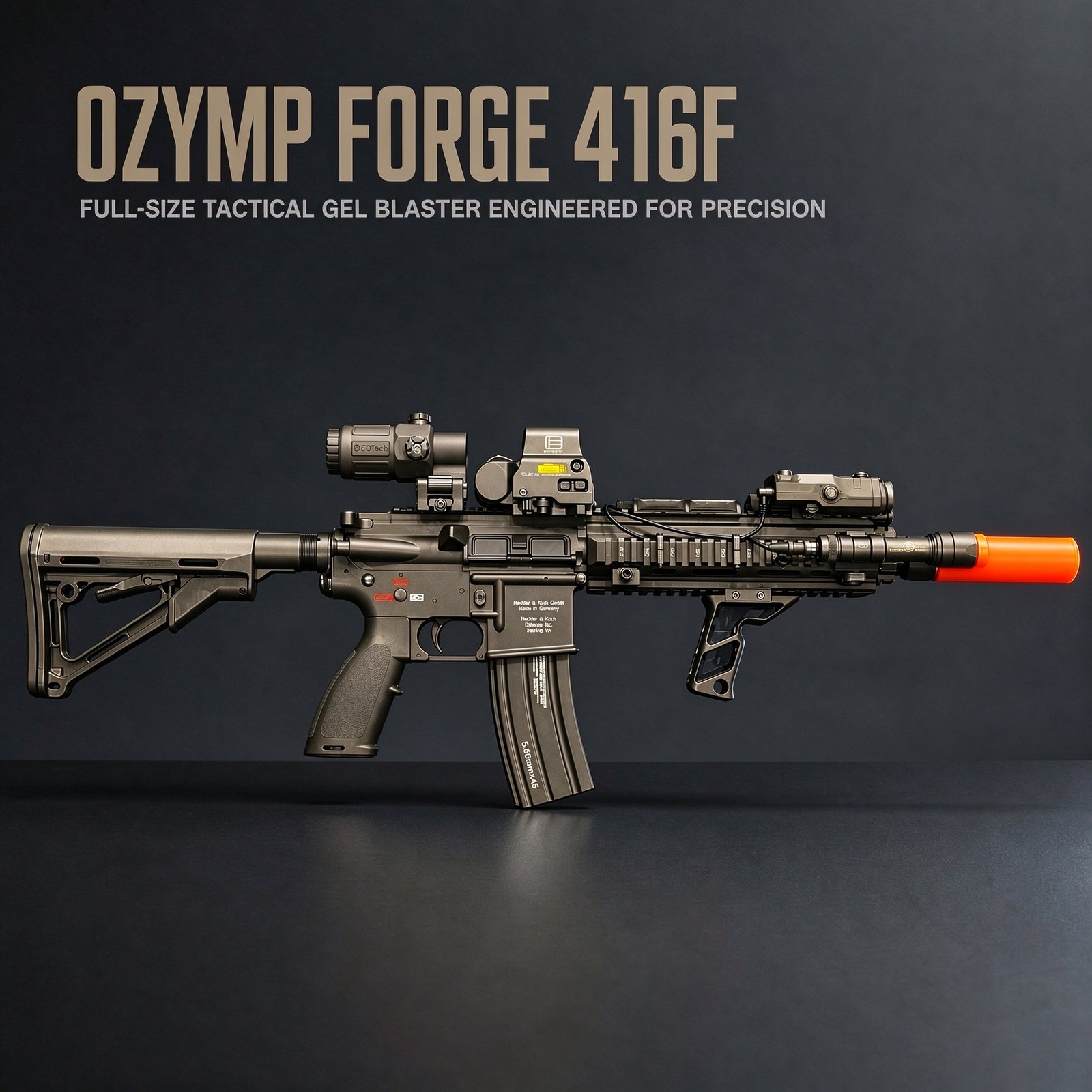 OZYMP HK416D – Custom Full-Option Gel Blaster (Build to Order)