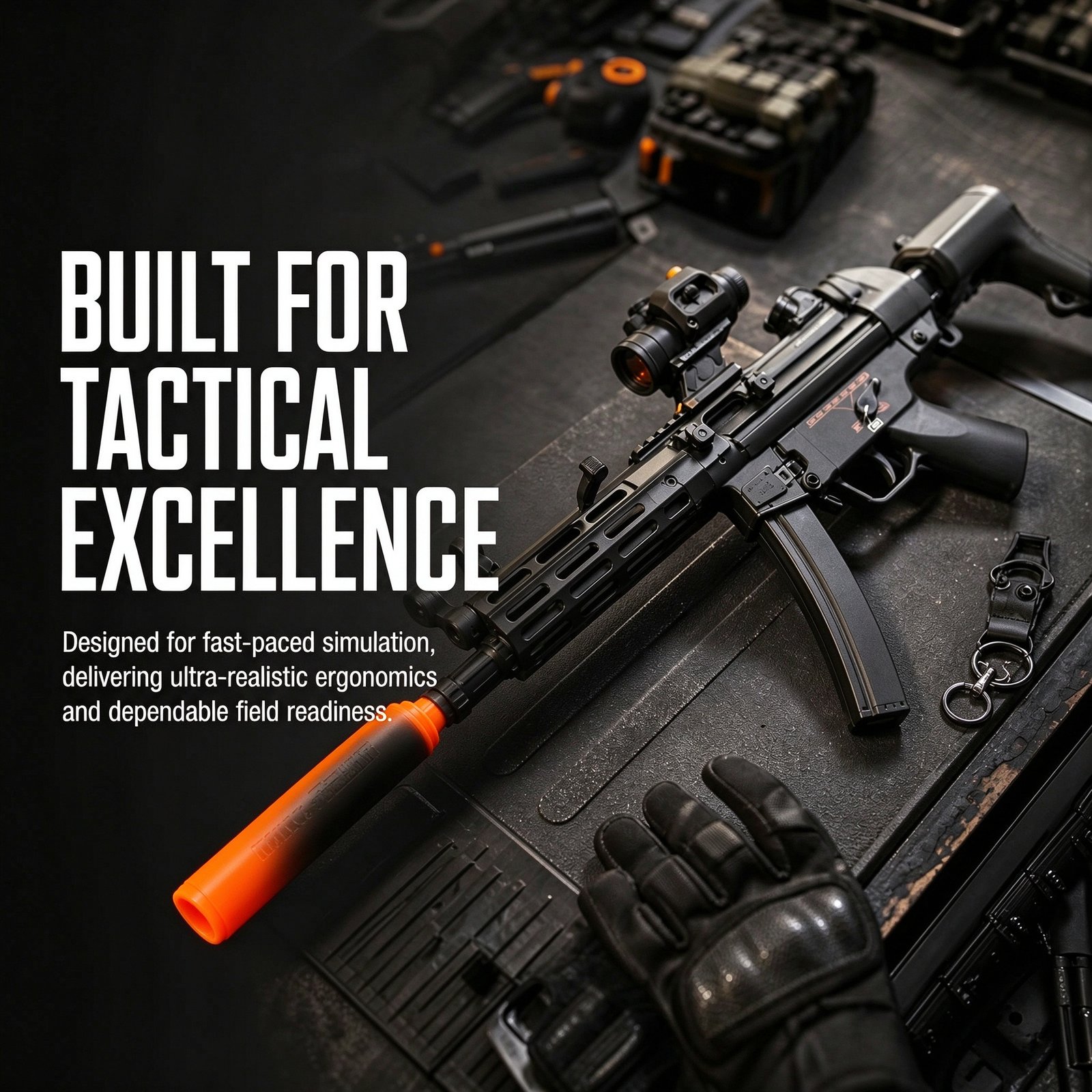 OZYMP MP5 UTG – Custom Full-Option Gel Blaster