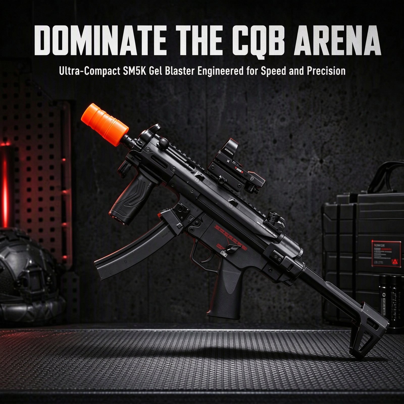 OZYMP MP5K UTG – Custom Full-Option Gel Blaster