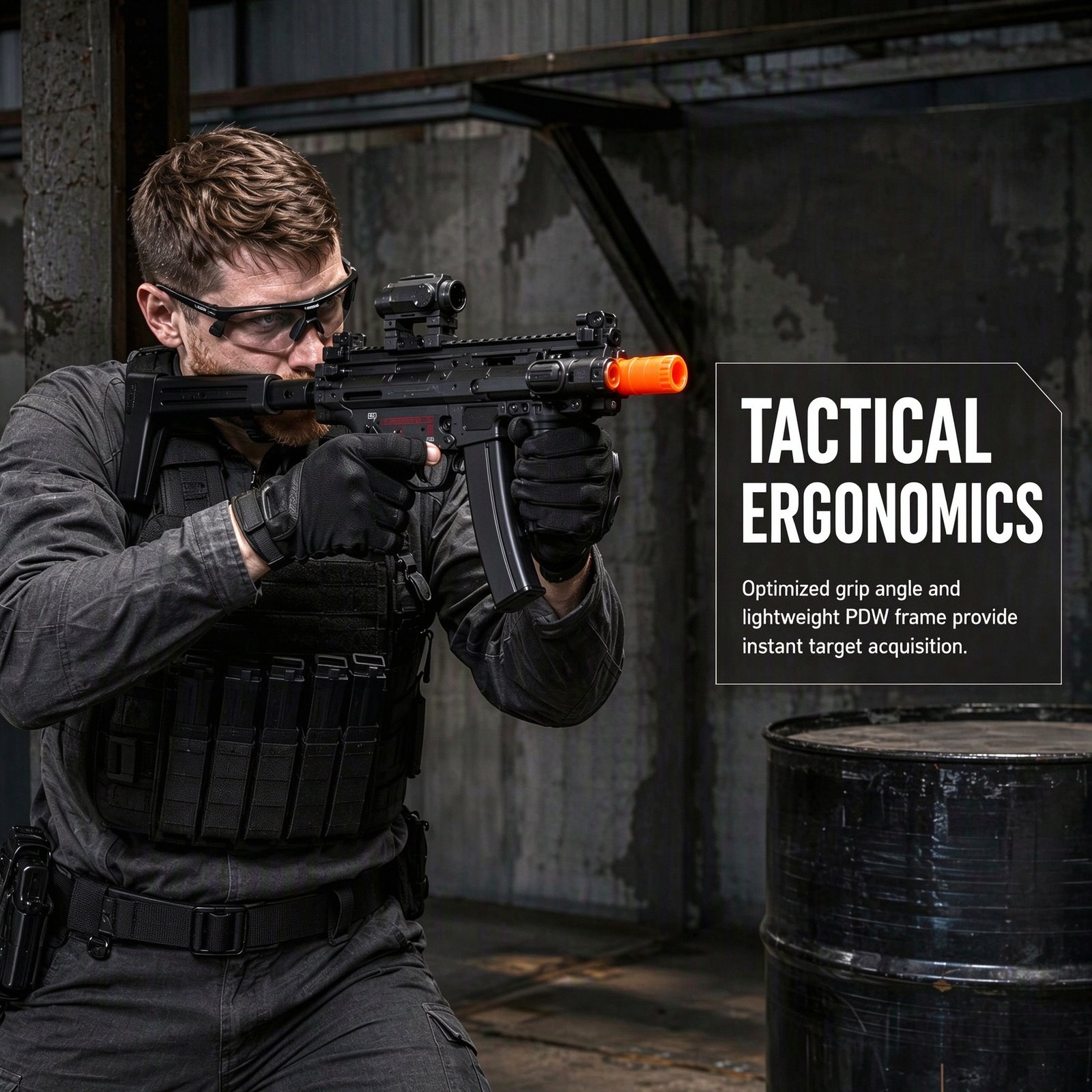OZYMP MP5K UTG – Custom Full-Option Gel Blaster