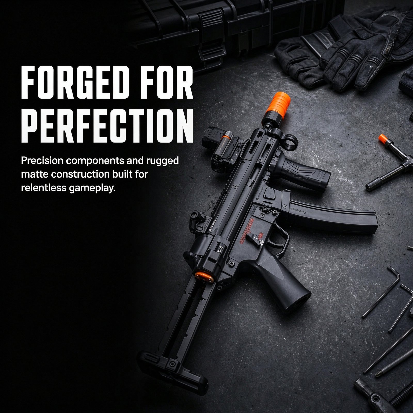 OZYMP MP5K UTG – Custom Full-Option Gel Blaster