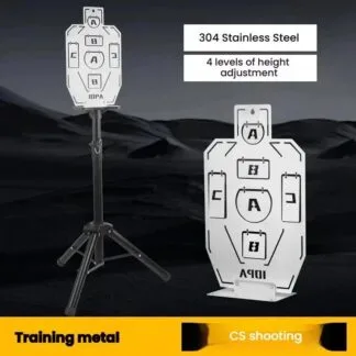 IDPA Stainless Steel Alloy Target Training Dummy for Real-Life CS Metal Shooting Toy Gun Target